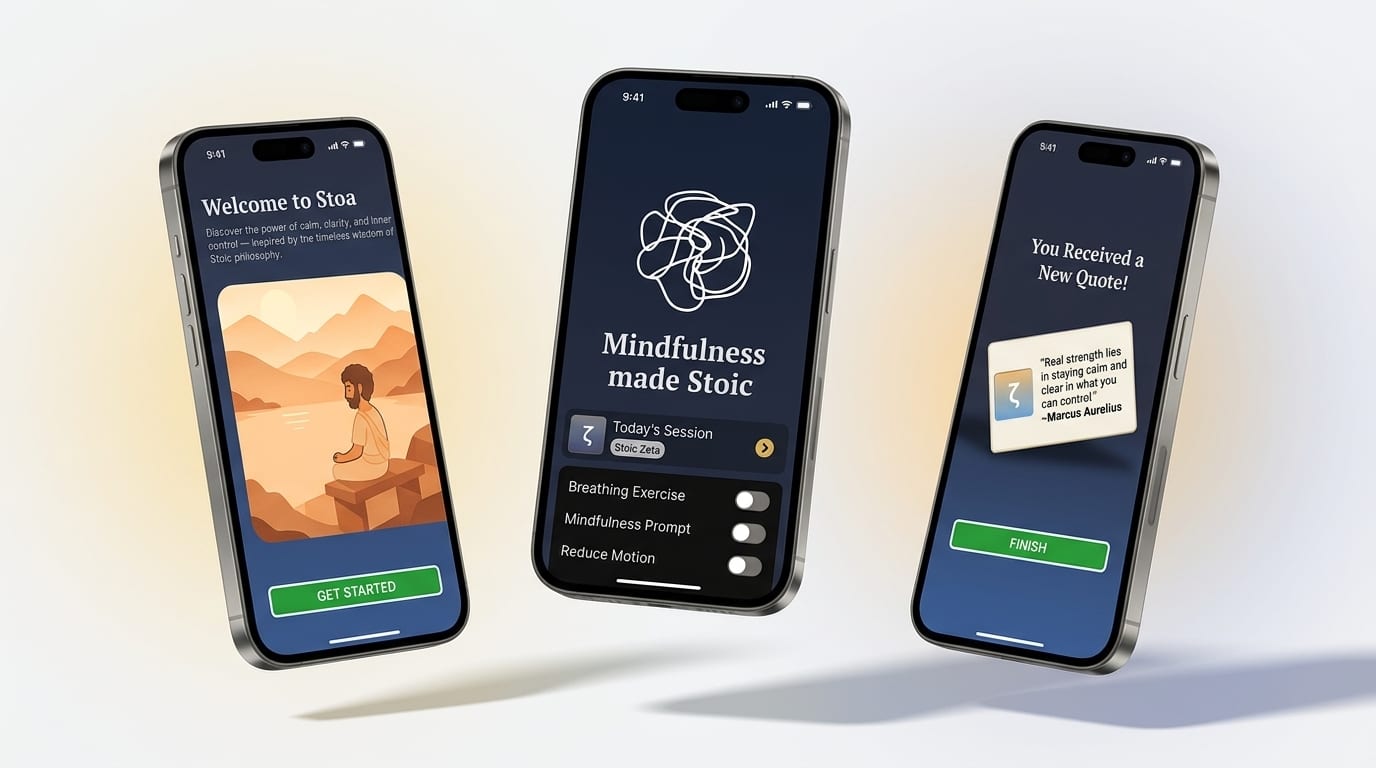 Stoa: Accessibility-First Stoic Mindfulness