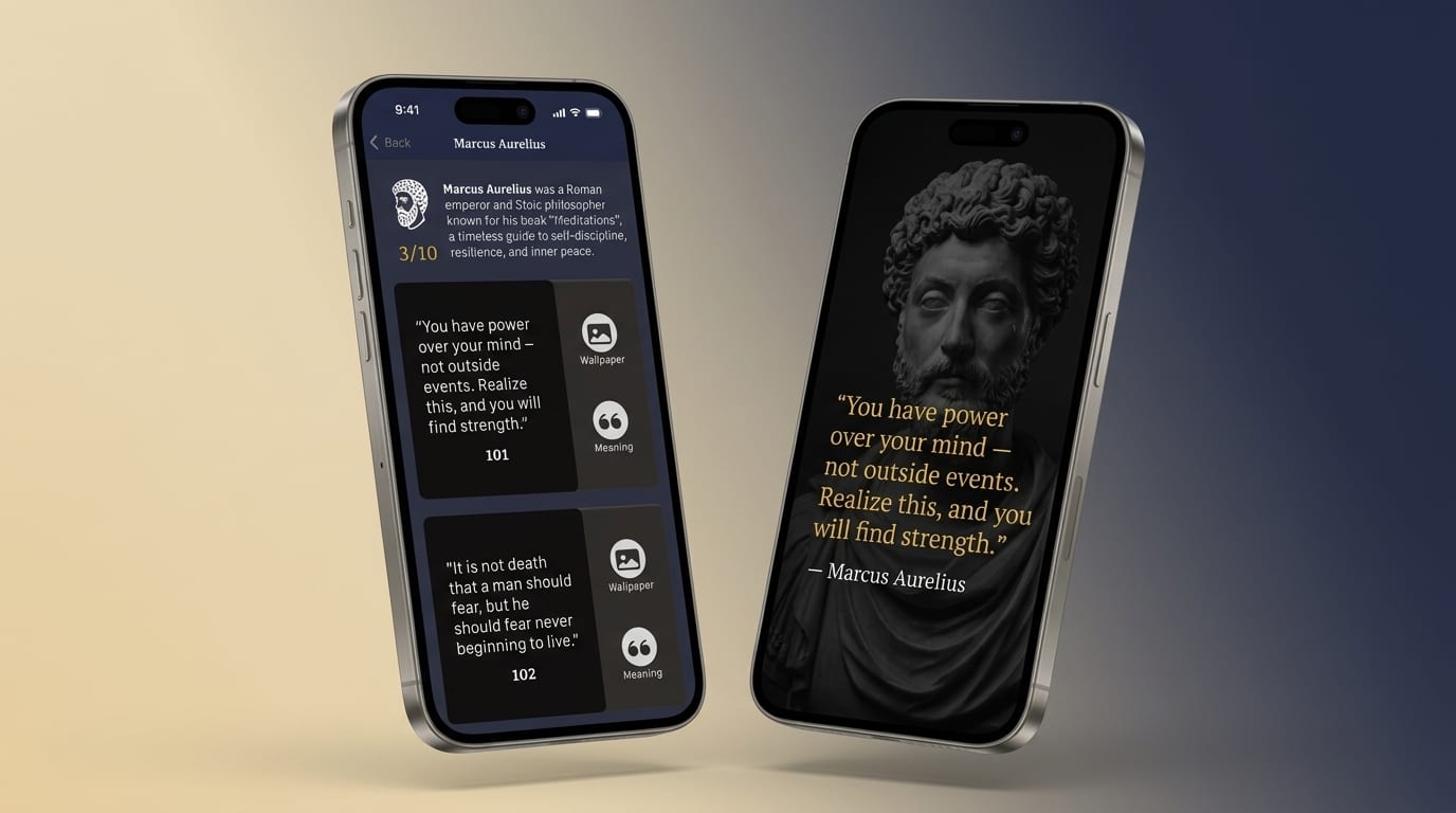 Stoa: Stoic Wisdom & Wallpaper Gallery