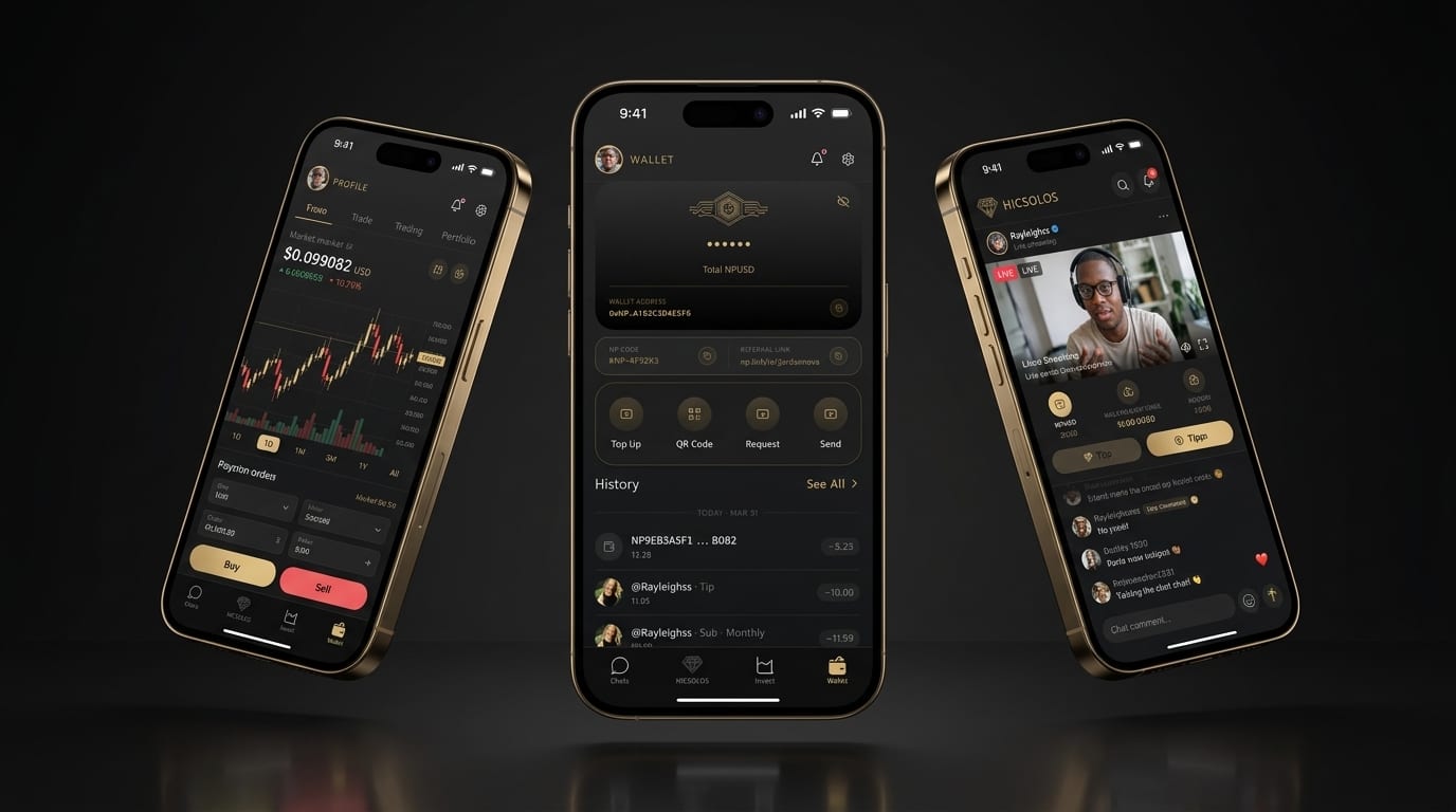 NP Super App: Crypto, Trading & Social