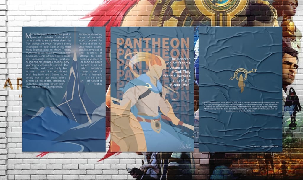 The Struggle of Men: Pantheon Poster Triptych